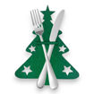 Picture of CUTLERY HOLDER CHRISTMAS TREE - 4 PACK